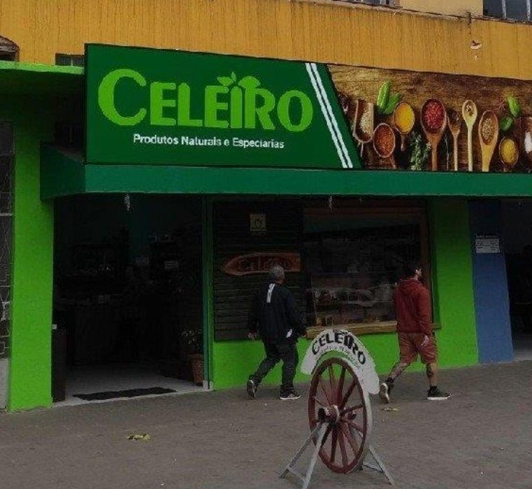 Fachada do Celeiro Produtos Naturais e Especiarias na Av. Horácio Klabin