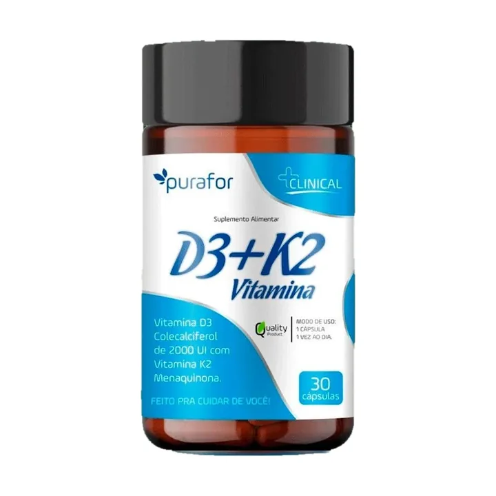 Vitamina D3 + K2 Purafor – Celeiro Produtos Naturais