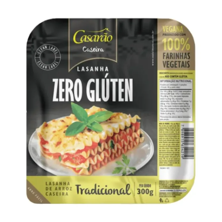 Massa de lasanha sem glúten – Celeiro Produtos Naturais